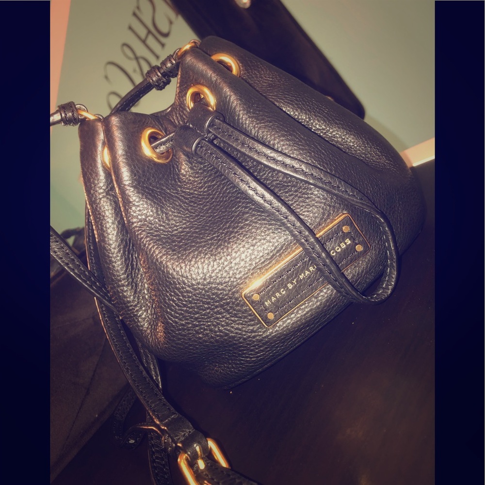 Mini bucket crossbody